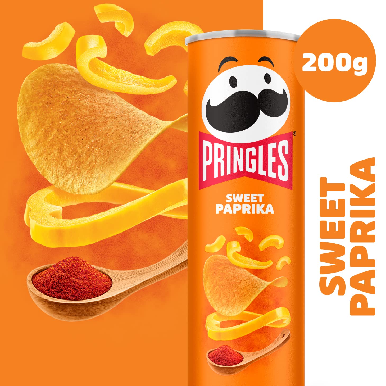 Pringles Sweet Paprika | Paprika Chips | 19er Vorratspackung (19 x 200g)