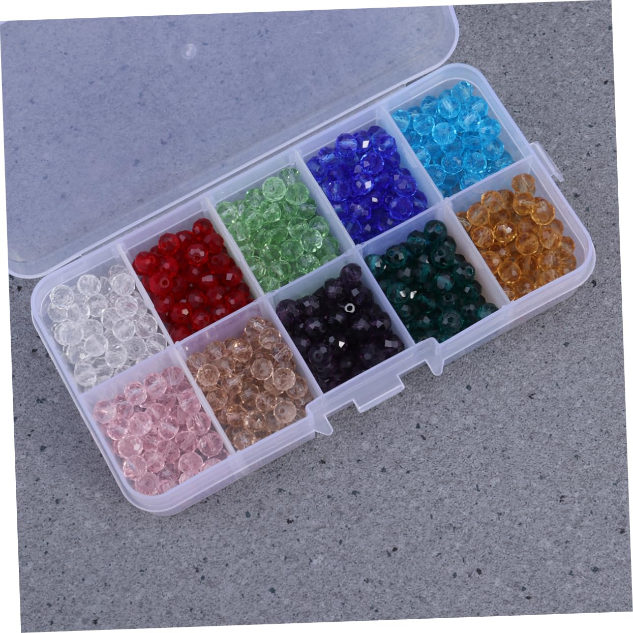 TEHAUX 1500stücke Glasperlen Farben Schmuck Bastelset Mit Aufbewahrungsbox Für Armbänder Und