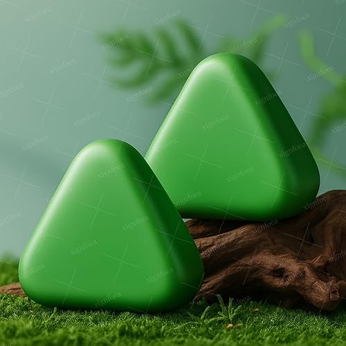 Miniatura 6 de Nature Triangle Barra de champú, barra de champú Usman Grass, 4.23 onzas Nature Seven Green Soap Barras para crecimiento, fortalecimiento,