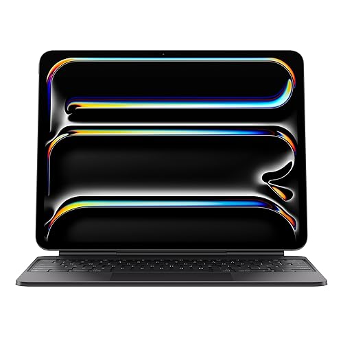 Apple iPad Magic Keyboard Case for iPad Pro 13-inch (M4), QWERTY English - Black​​​​​​​ ​(Renewed) - Black - British English