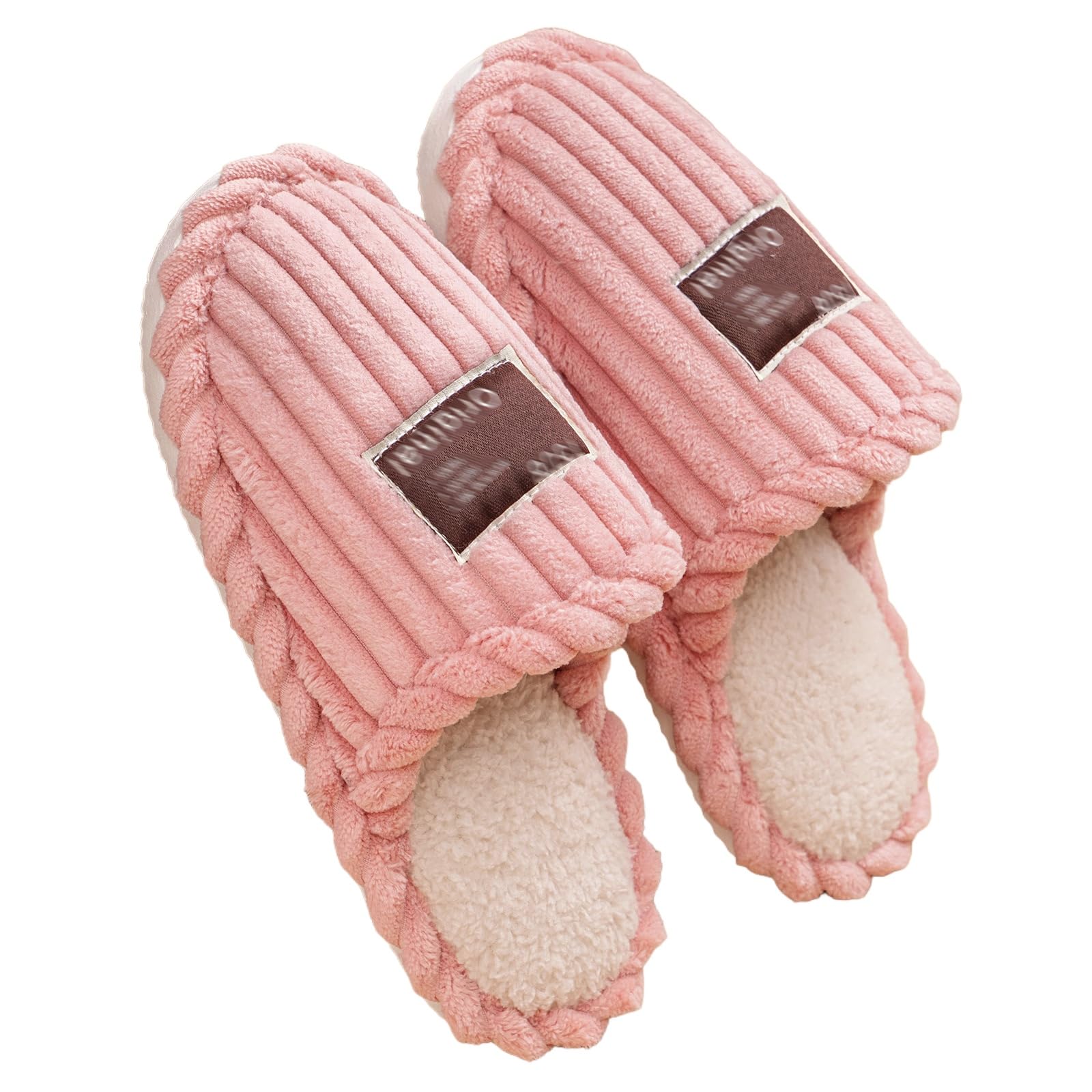 Womens Slippers 2025 Fluffy Warm Fuzzy Warm Soft Winter House Indoor Shoes Non Slip Lightweight Memory Foam Bedroom