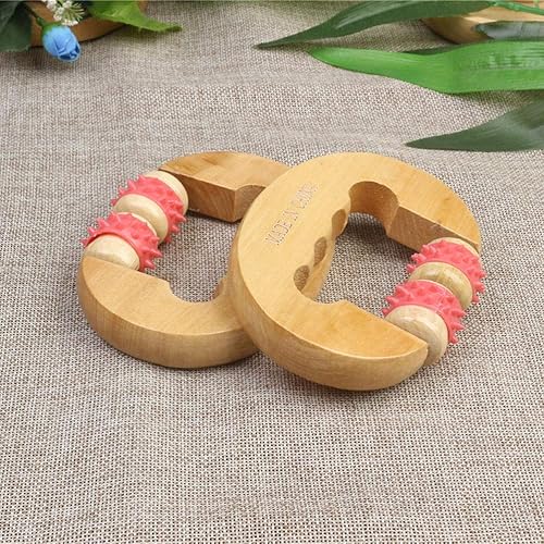 Miniatura 4 de 1pc Masajeadores para músculos Woooden Body Roller Rodillo de madera