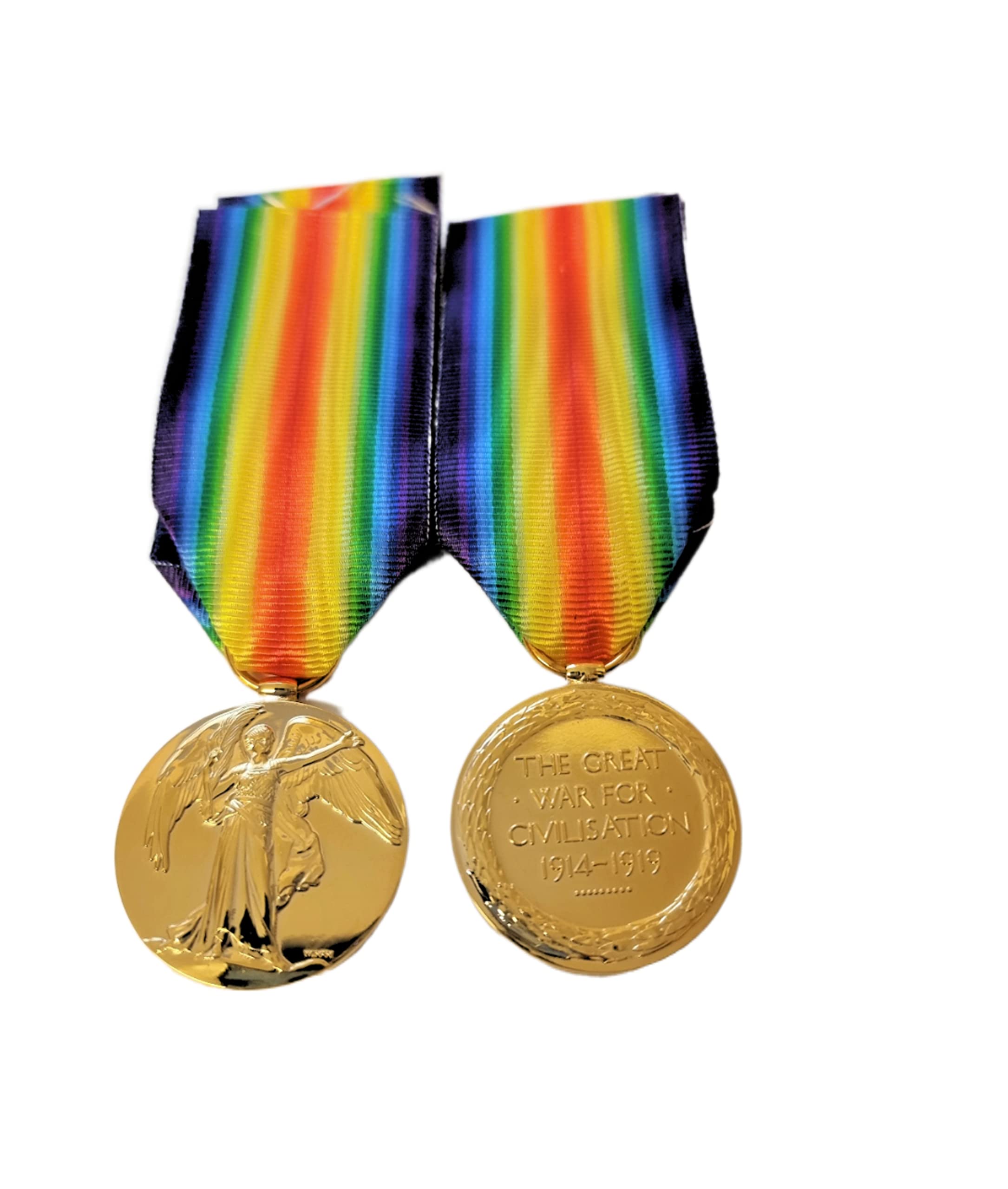 Médaille de la victoire de 1914 à 1919 insigne militaire Inter Allié taille ordonnance