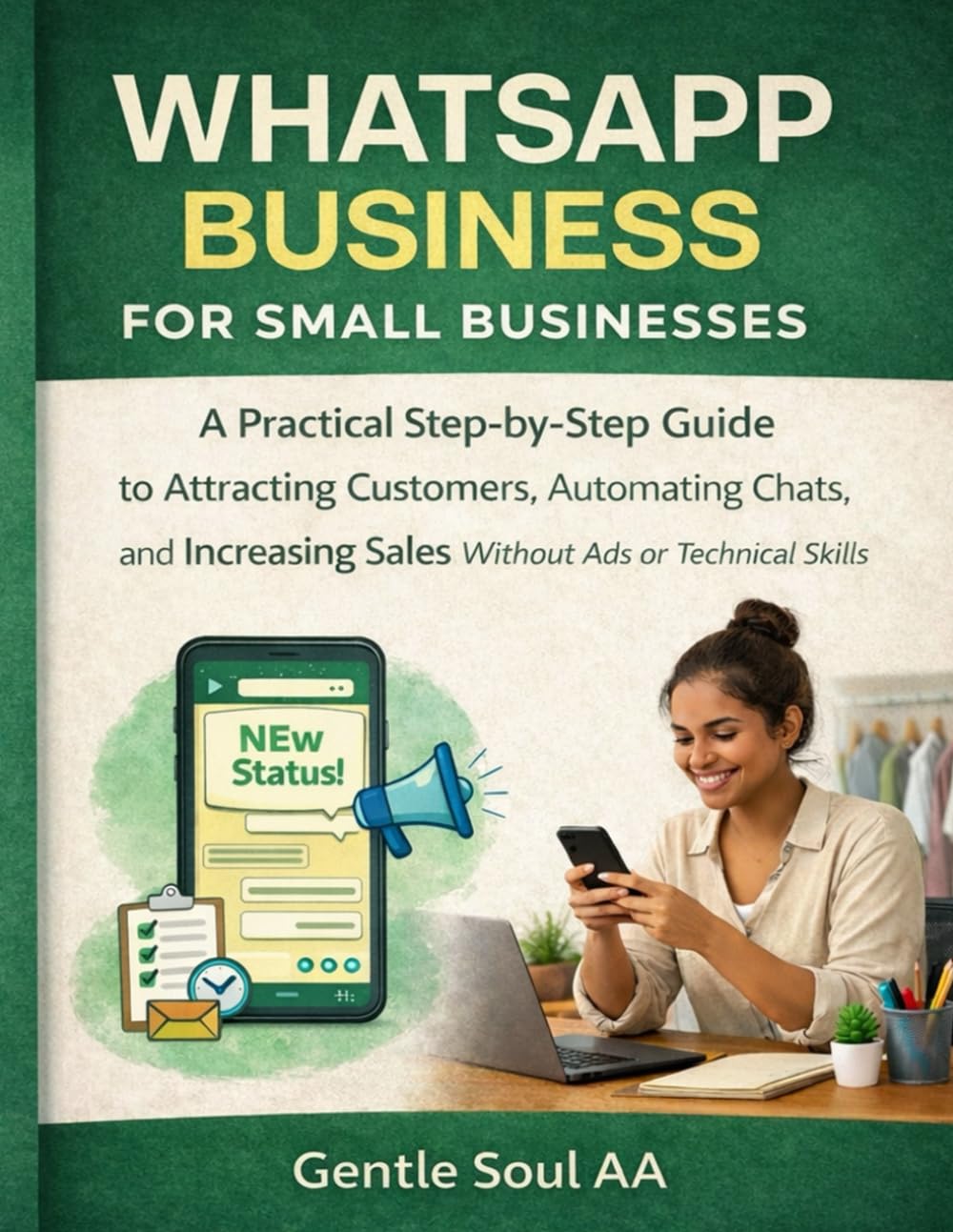 WHATSAPP BUSINESS FOR SMALL BUSINESSES: A Practical Step-by-Step Guide to Attracting Customers, Automating Chats, and Increasing Sales Without Ads or Technical Skills
