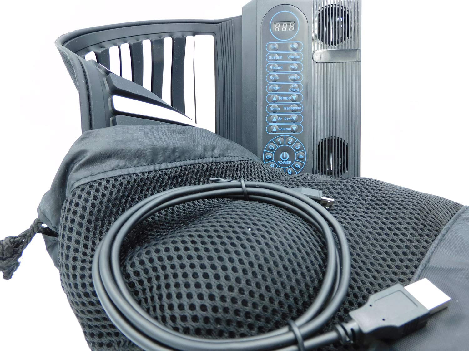 Teclado Piano plegable electrónico – 61 teclas con teclas recargables, Instrumentos Musicales