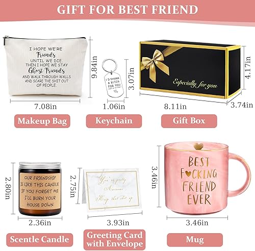 Miniatura 7 de Regalos de cumpleaños para mejores amigas, regalos de amistad para mujeres, regalo divertido para mejor amiga, regalo para mujer, mejor amiga, taza