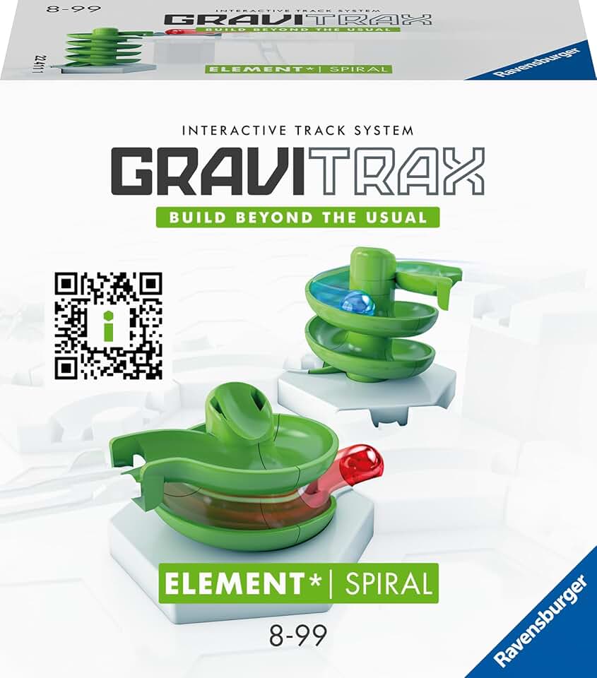 Ravensburger GraviTrax Element Spirale 22424 - GraviTrax Erweiterung für Deine Kugelbahn - Murmelbah