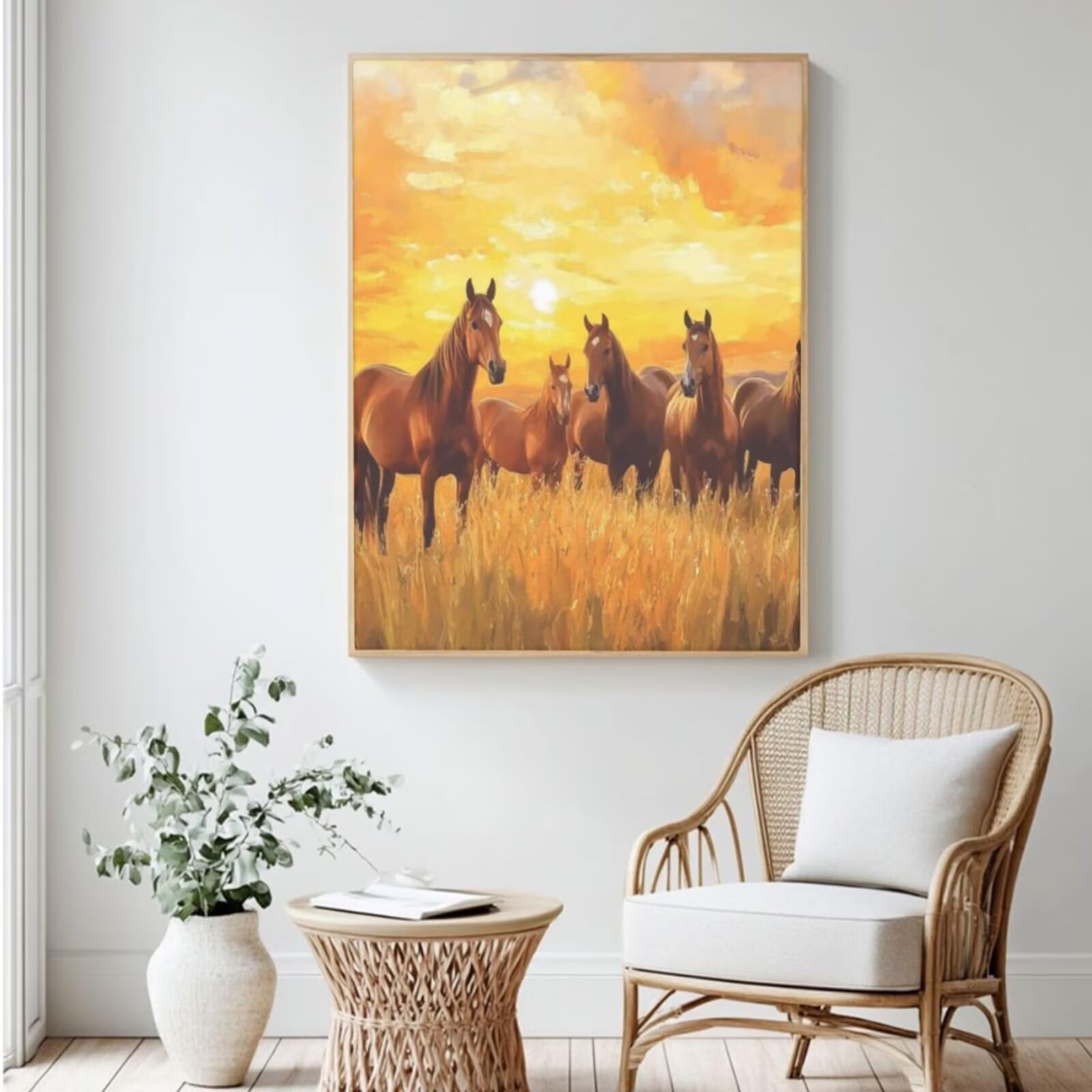 Malen-nach-Zahlen-Set für Erwachsene, Malen-nach-Zahlen-Set für Erwachsene, Malen-nach-Zahlen, Acryl, Farbe nach Zahlen für Erwachsene/Anfänger, Ölgemälde, Basteln für Heimdekoration, 90 x 120 cm
