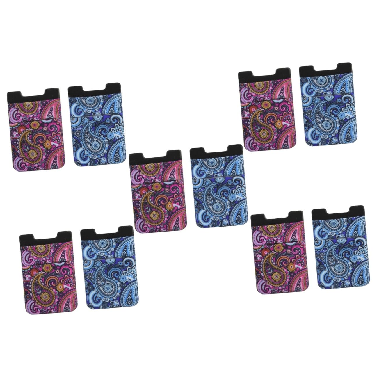 Hemobllo 10pezzi Portafoglio Adesivo Per Smartphone Porta Carte Di Credito e Piccole Schede Design Antiscivolo e Forte Adesione Per Uso Quotidiano Colori