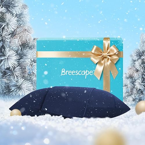 Breescape BlendTek - Fundas de almohada refrescantes tamaño King con tecnología Dry & Cool para personas que duermen con calor y sudores nocturnos,