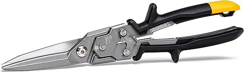 ToughBuilt - Tijeras de aviación rectas de corte largo - Operación de bloqueo con una mano - (TB-H4-60-SL)