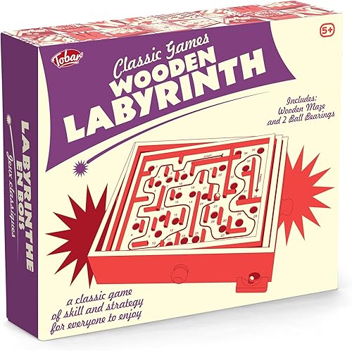 Miniatura 4 de Tobar Laberinto de madera de laberinto de mármol, color marrón