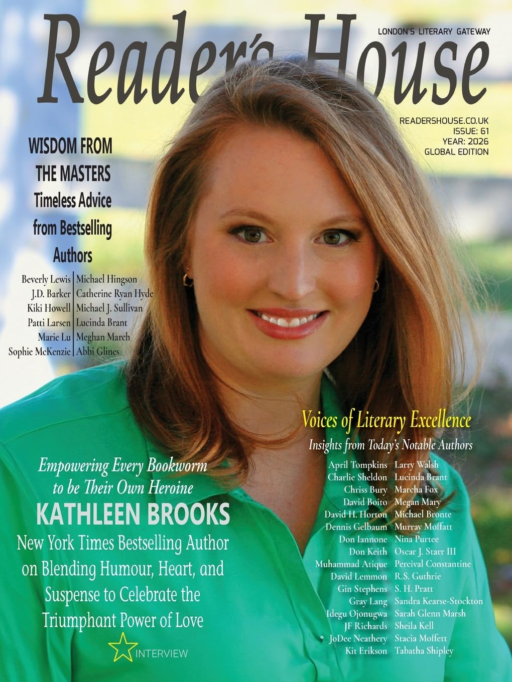 Reader's House; Star Interview Kathleen Brooks: Interviews with notable authors: 61 (Issue)