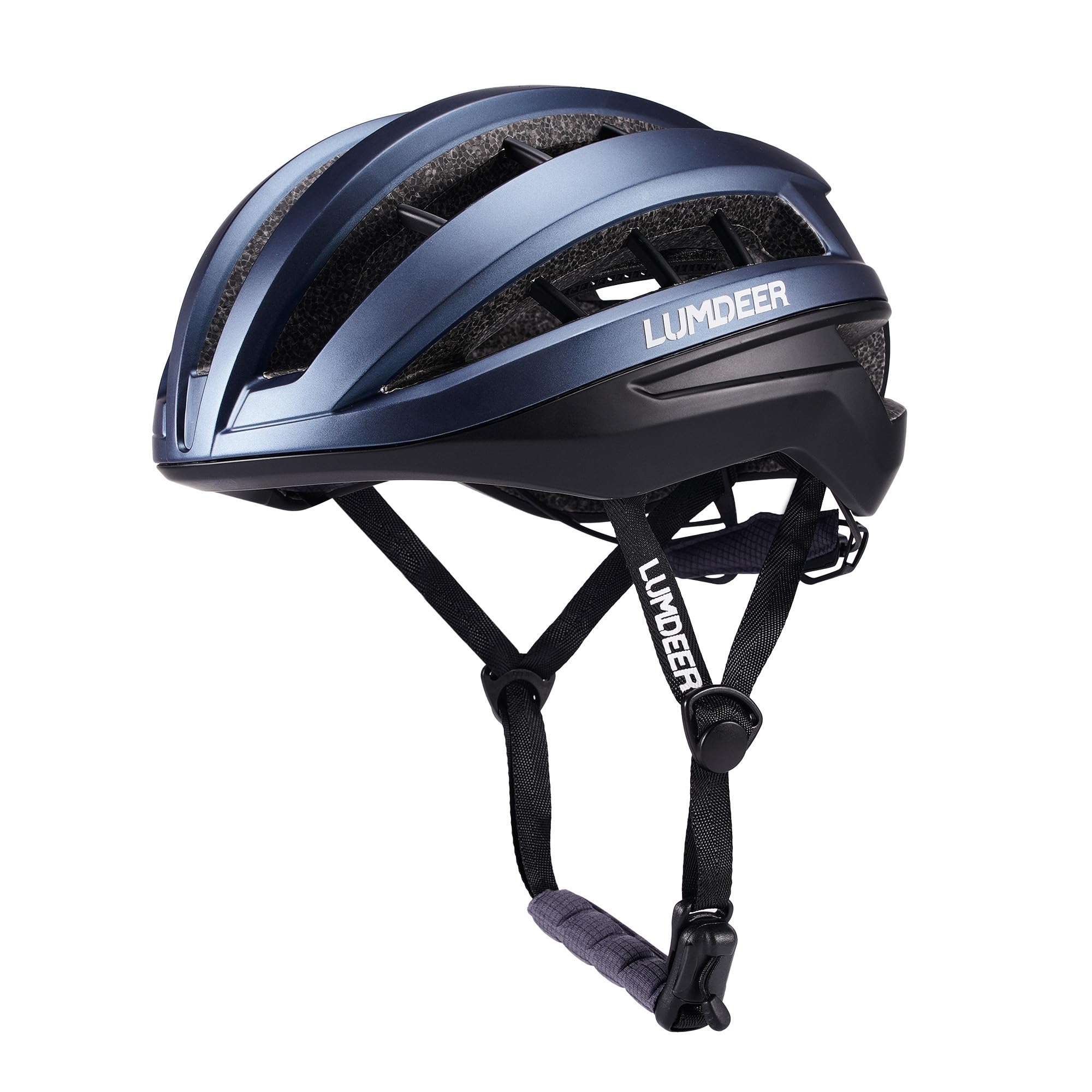 LUMDEER Matrix Fahrradhelm Erwachsene Rennradhelm Herren Damen Radhelm | Leicht & Starke Belüftung, 3D-Dämpfungssystem, CoreCage™ Technologie, Magnetverschluss, Modern Bicycle Helmet, Helm für Zopf