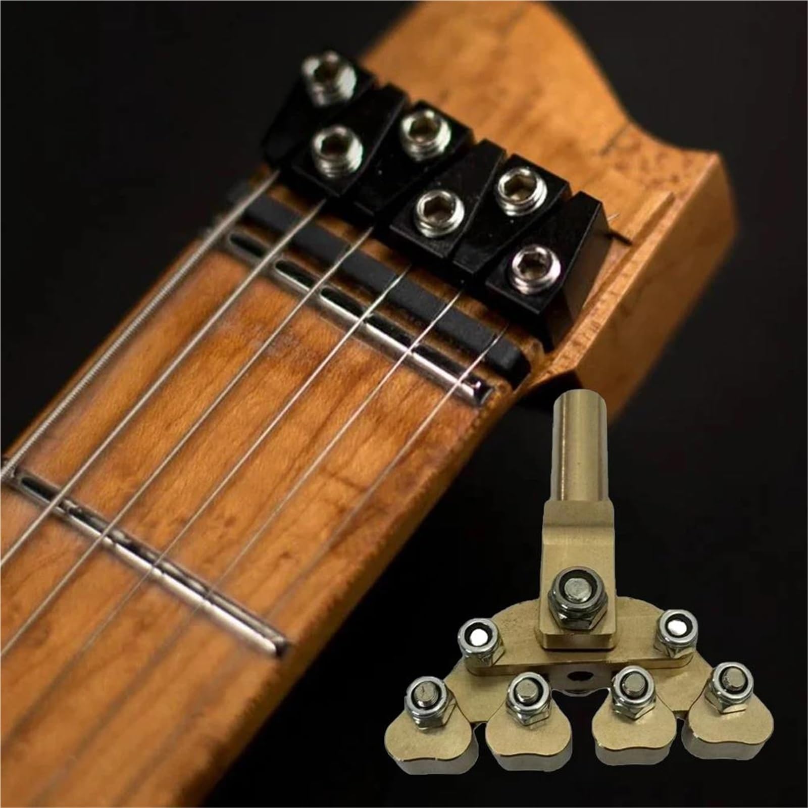 Narzędzie Do Dociskania Progów Gitarowych Metal O Zmiennej Krzywiźnie Odpowiednie Różnych Promieni Zestaw Budowy Gitary
