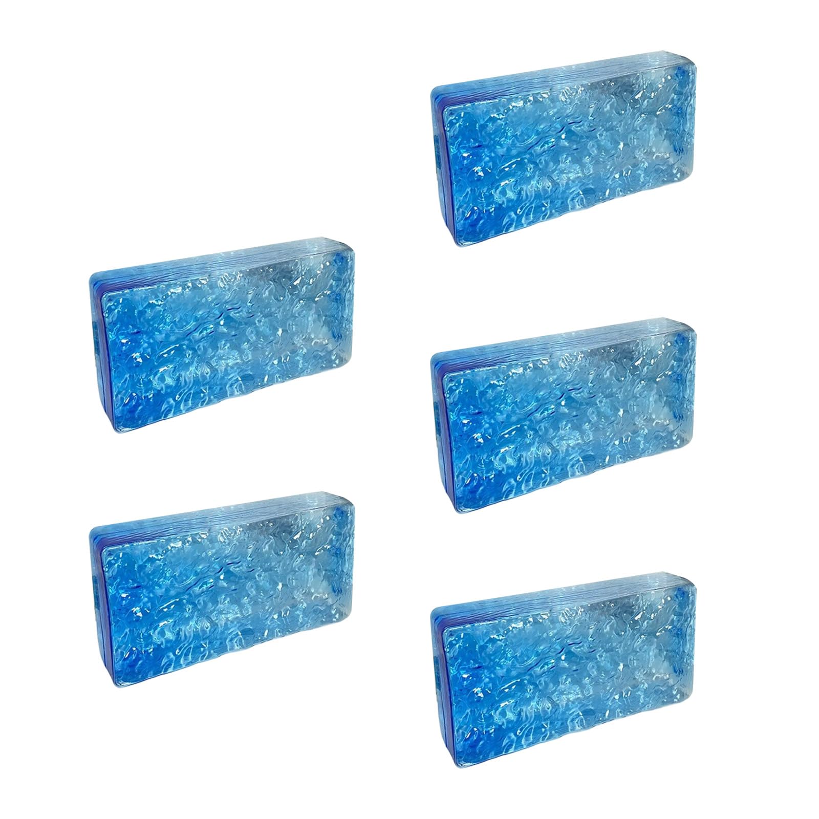 Osniyaw Blue Interlocking Acrylic Crystal Wall Unit, Pack Of 5, For Versatile Room Divider And Celebration Backgrounds, Modularised Party Background Tiles