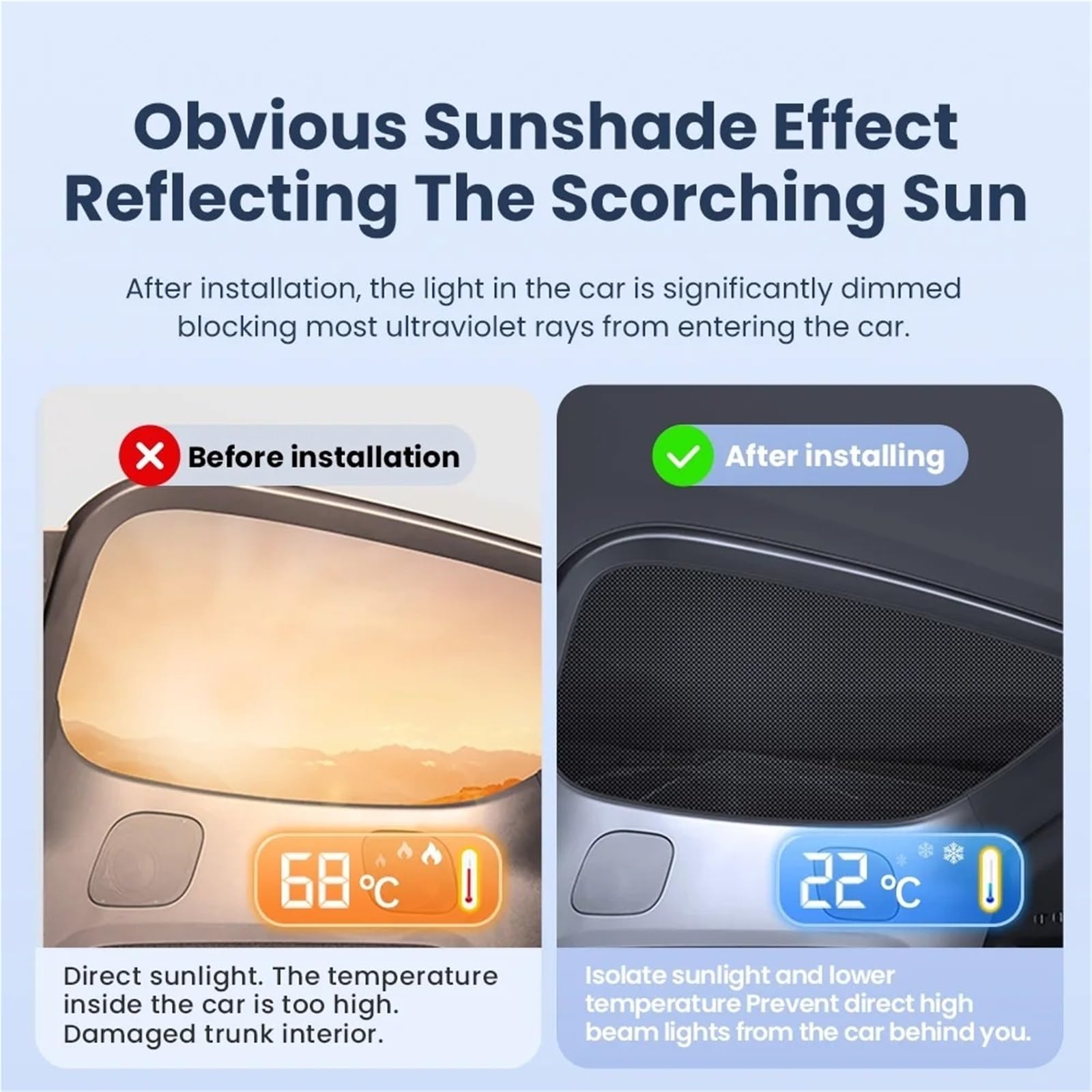 para Tesla para El Modelo Y Juniper 2021-2025 Cubiertas para Parasol para Parabrisas De Coche Viseras Protector Solar Ventana Trasera Parabrisas para Coche