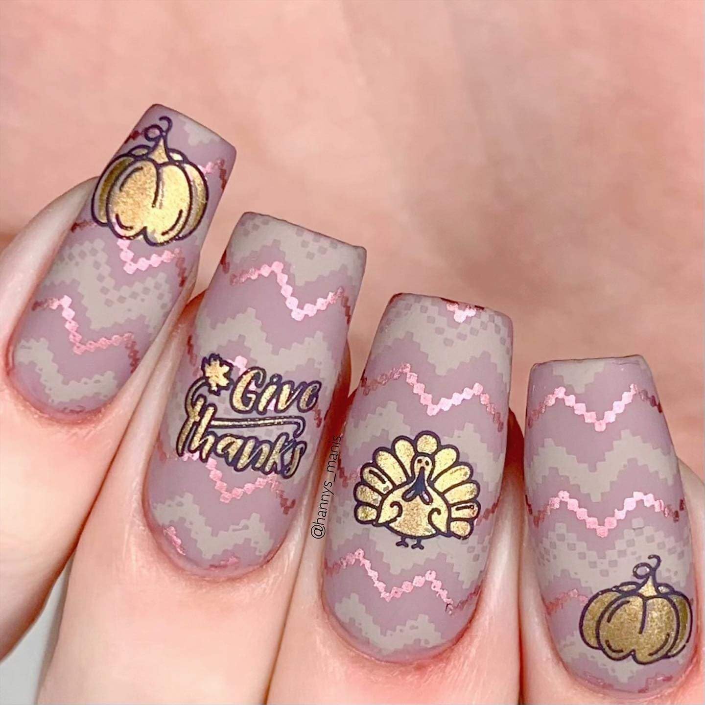 Maniology Fall Occasions Holiday Harvest Nail Stamping Plate, Festive Thanksgiving Manicure Designs, Turkey, Pumpkin, Vegetables Stamp Plates, Farm Theme DIY Patterns