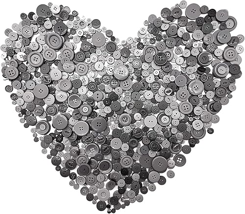 Miniatura 21 de 600-700 piezas de botones de Navidad para manualidades a granel mezclados en rojo, verde y blanco, botones para manualidades de tamaños variados