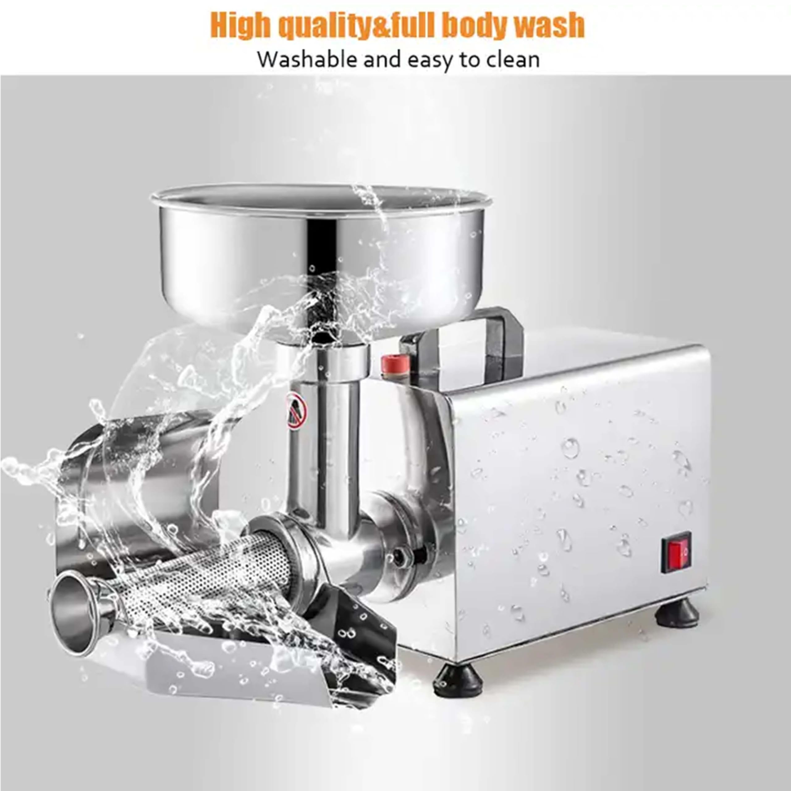 370 W Electric Tomato Punti di Pomodoro Meccanico di cibi Commerciale Pressa marmellata e Salse Squeezer Maker in Acciaio Inossidabile Squeezer per Il Mulino da Cibo per Conserve