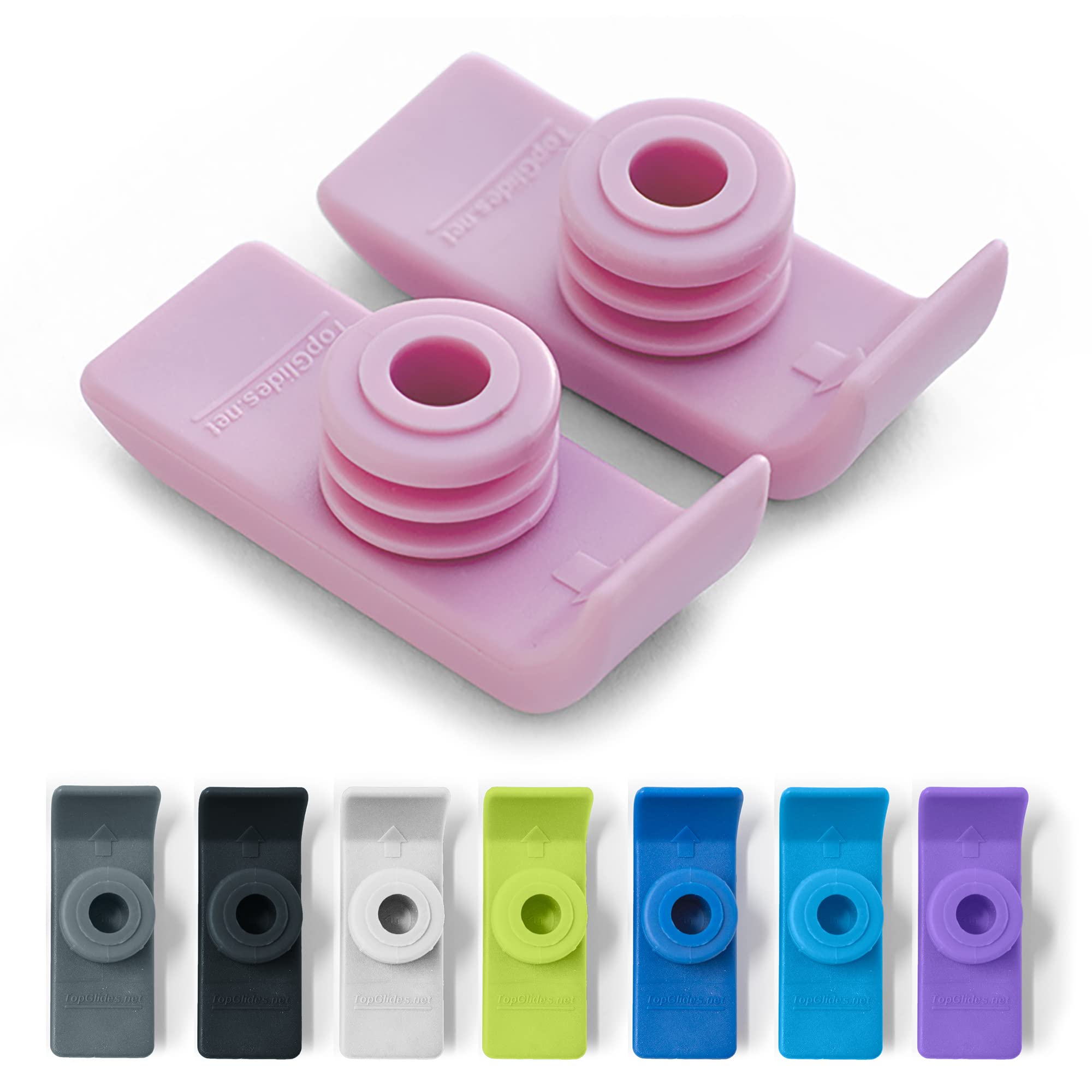 Top Glides Pink Walker Tubes - Easy Glide -1