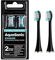 Vista 8 de AquaSonic Cabezales de cepillo de repuesto estándar genuinos Aceptado por ADA para dientes normales y sensibles Compatible con muchos mangos