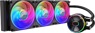 CoolerMaster MasterLiquid PL360 FLUX Close-Loop AIO CPU Liquid Cooler, Gen2 ARGB Dual Loop Pump, 360mm Radiator, PL-Flux 120 PWM Fans, AMD Ryzen AM5/AM4, Intel LGA1700/1200 (MLY-D36M-A23PZ-R1)