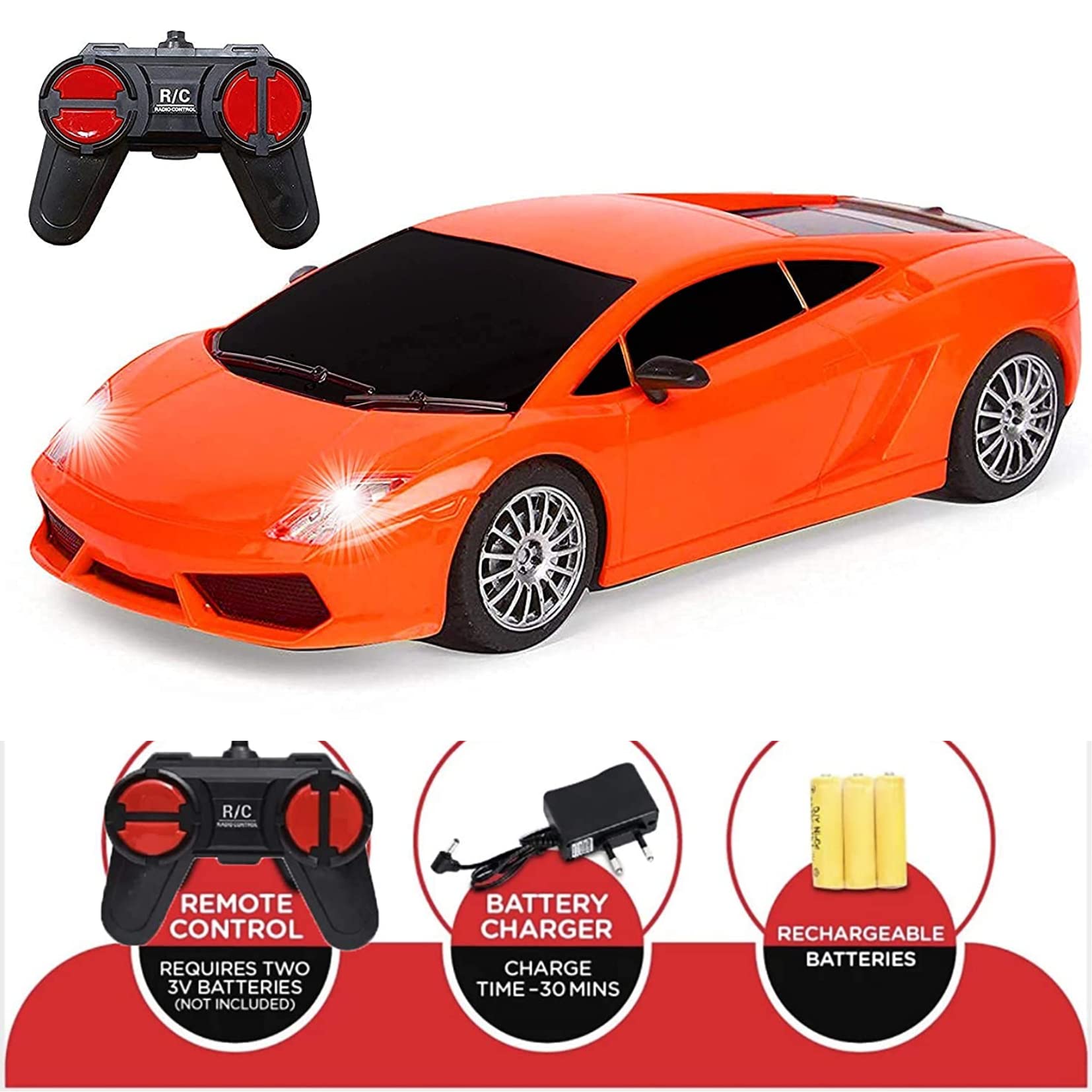 VEZIMON Rechargeable Remote Control Car for Boys Age 4+ Years I Pack of 1 Car Set I Multi Colour (as per Availability) and Multi Model (Rechargeable) (B09N2D8DTN) Amazon Price History, Amazon Price Tracker