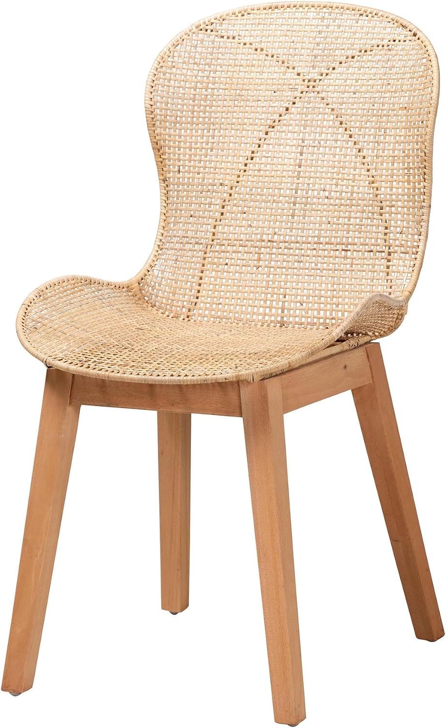 bali & pari Emmali Natural Rattan Dining, 7-Piece Set