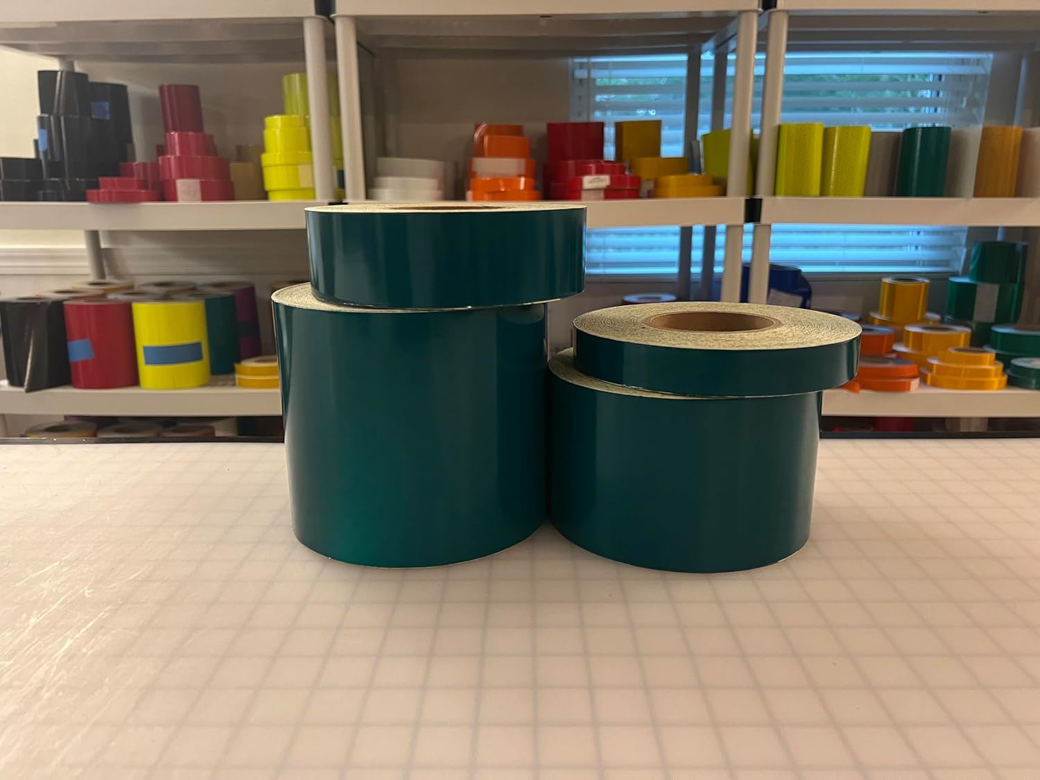 Green Reflective Tape Type 2 Super Engineer Grade 1"" 2"" 4"" 6"" Nikkalite Retroreflective Glassbead SEG (4"" x 10'), Green_SEG-4.10