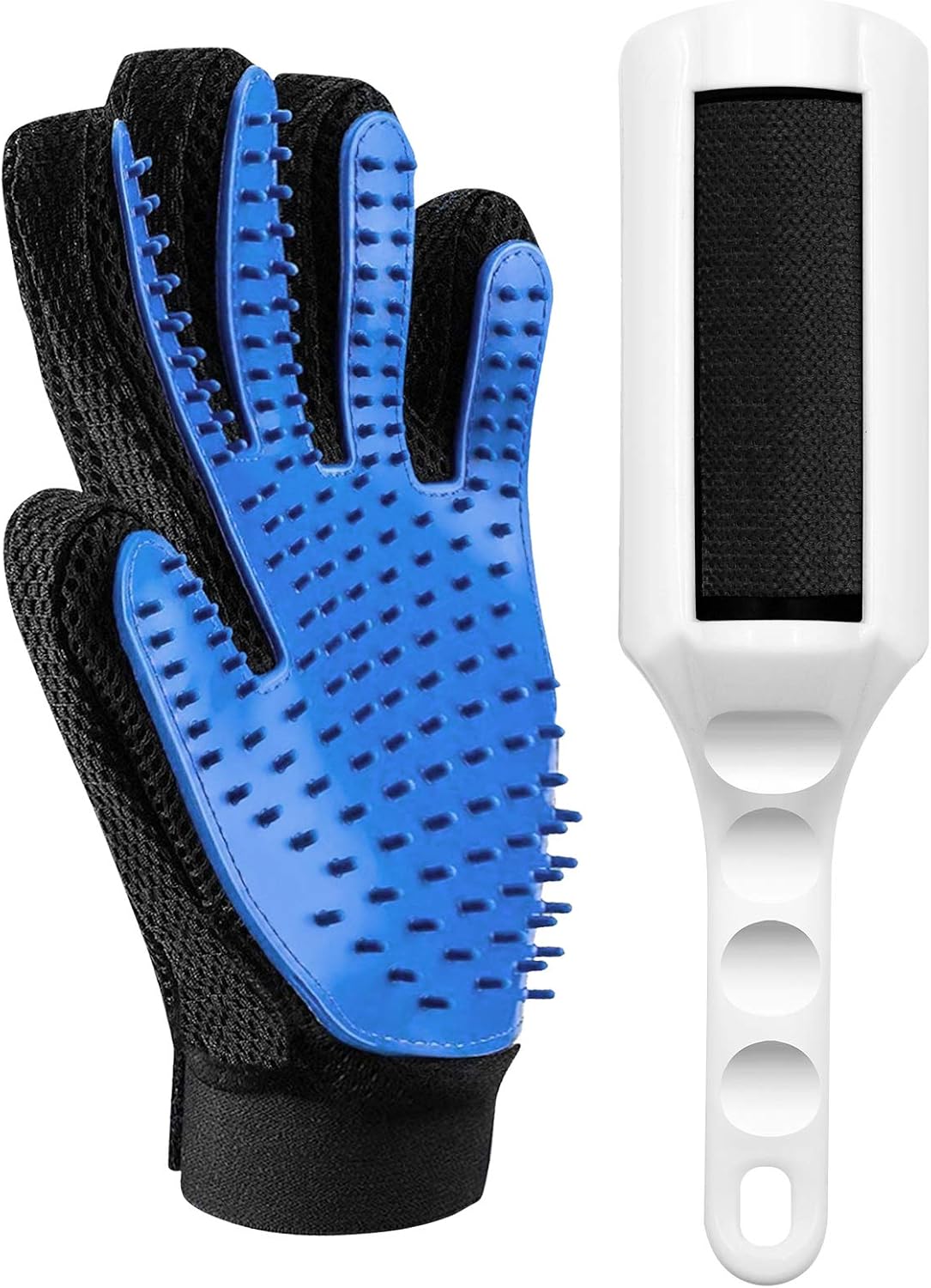 MILIFUN Pet Grooming Glove & Pet Hair Remover Brush, Gentle Deshedding Brush Glove, Massage Mitt with Enhanced Five Finger Design for…