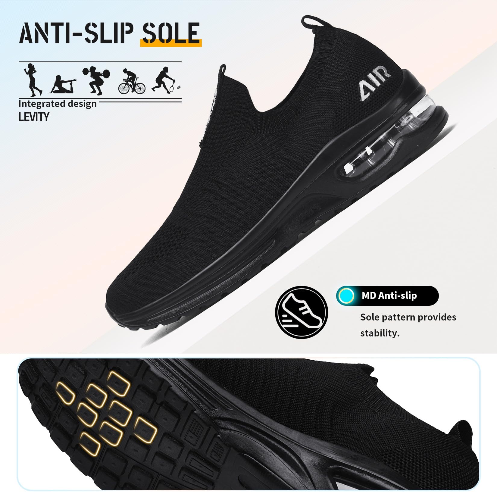 Littleplum Zapatillas deportivas para mujer, ligeras, cómodas, transpirables, de malla