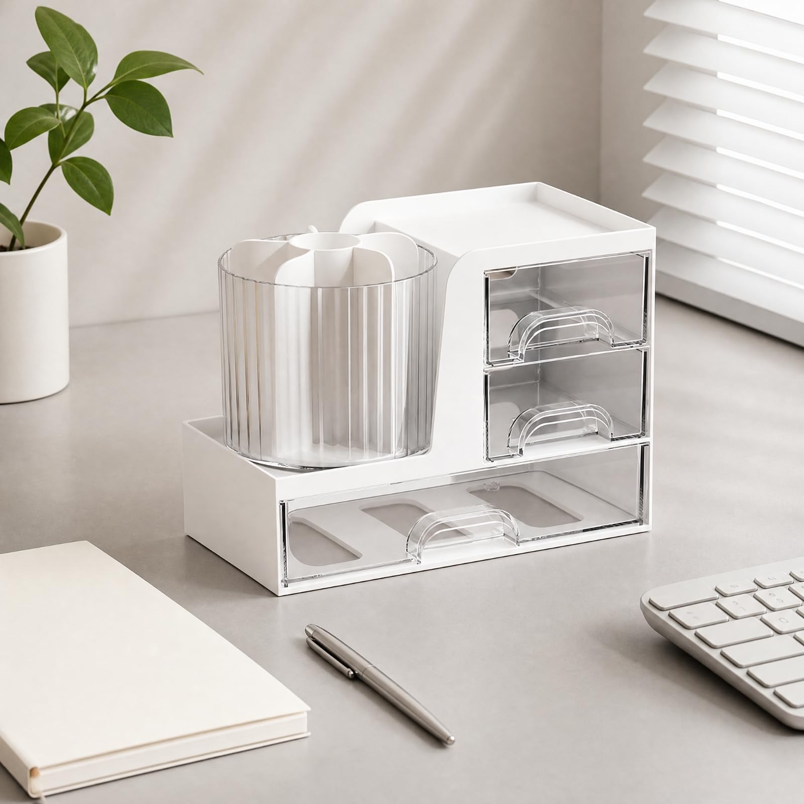 Organisateur Bureau Porte-Stylo Compact Boîte Multifonction Porte-Stylo Élégant pr Étudian