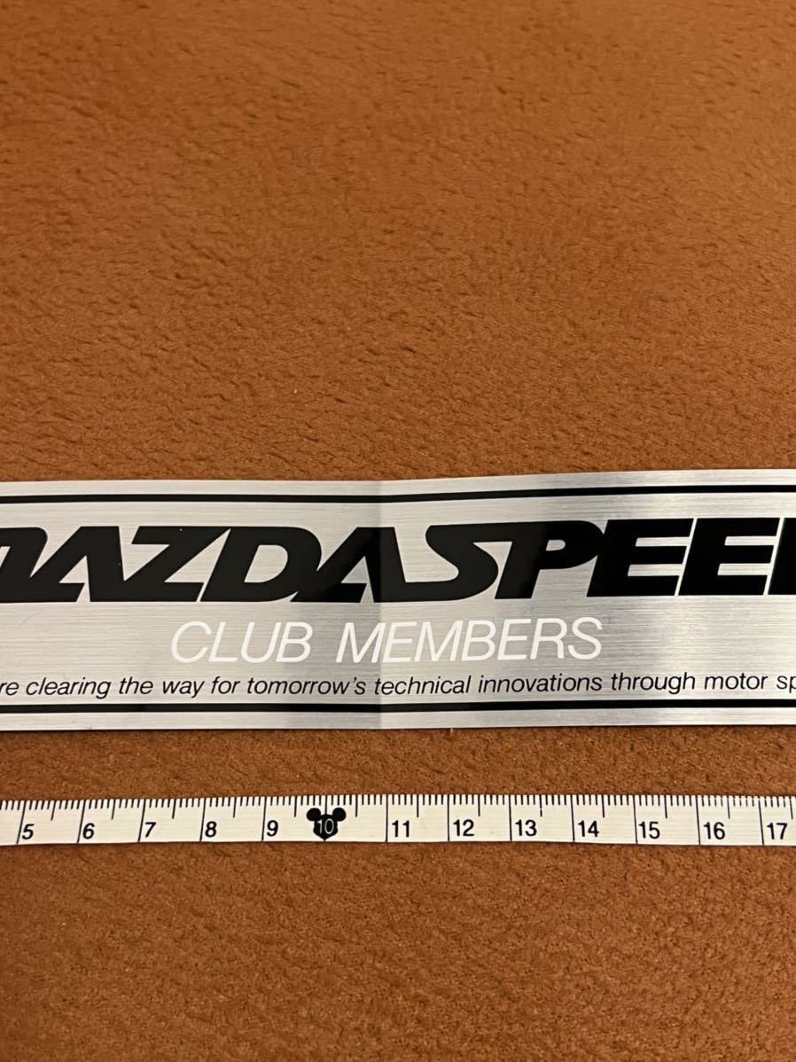 MAZDA SPEED CLUB MEMBERS ステッカー当時物レア
