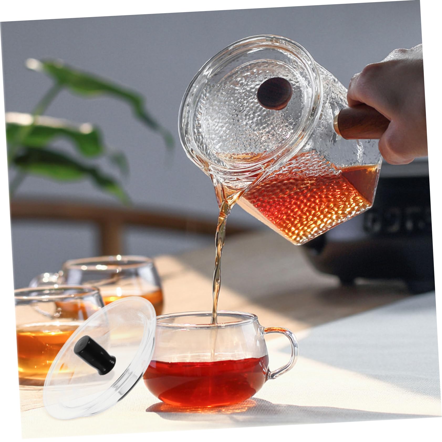 Alipis Tapa de Repuesto Transparente para Tetera de Vidrio, Accesorio Versátil y Fácil de Limpiar para Ceremonia de Té Chino y Uso en Casa