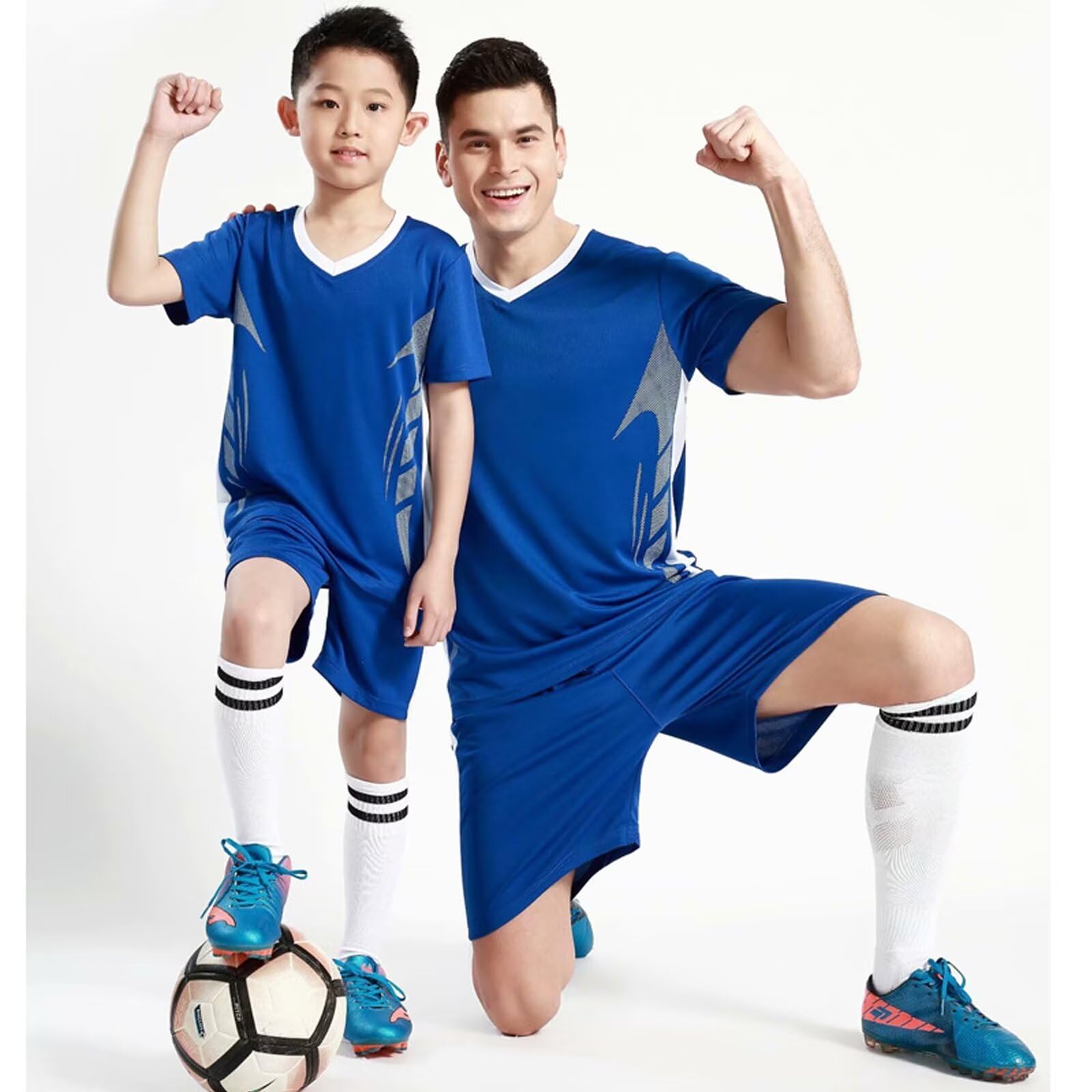 Maglia Calcio Bambino, Set di Maglie per Bambini, Kit Allenamento Calcio Tuta Calcio, T-Shirt da Calcio e Pantaloncini Sportiva da Bambini