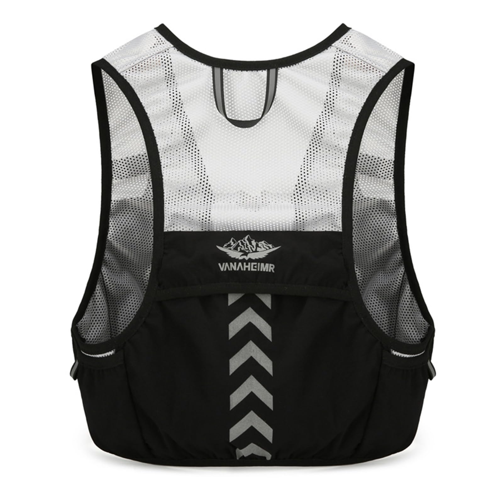 Chaleco Running Ligero Chaleco de Hidratación Reflectante Mochila de Hidratación Respirable Ajustable Running Vest para Hombres Mujeres Trail Running Maratón