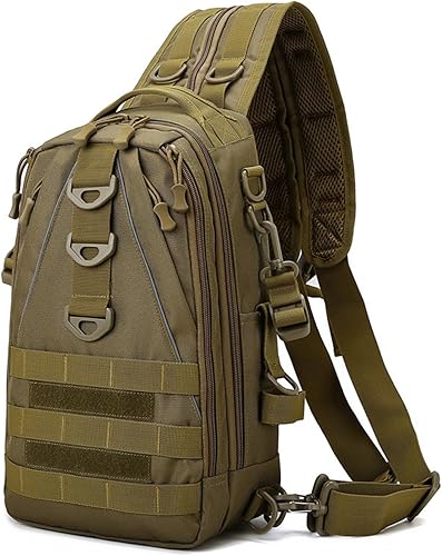 Miniatura 1 de Bolsa de pesca creativa Bolsa organizadora de equipo de pesca Bolsa de pesca senderismo camping bolsa de equipo de pesca Regalo para hombres, Marrón