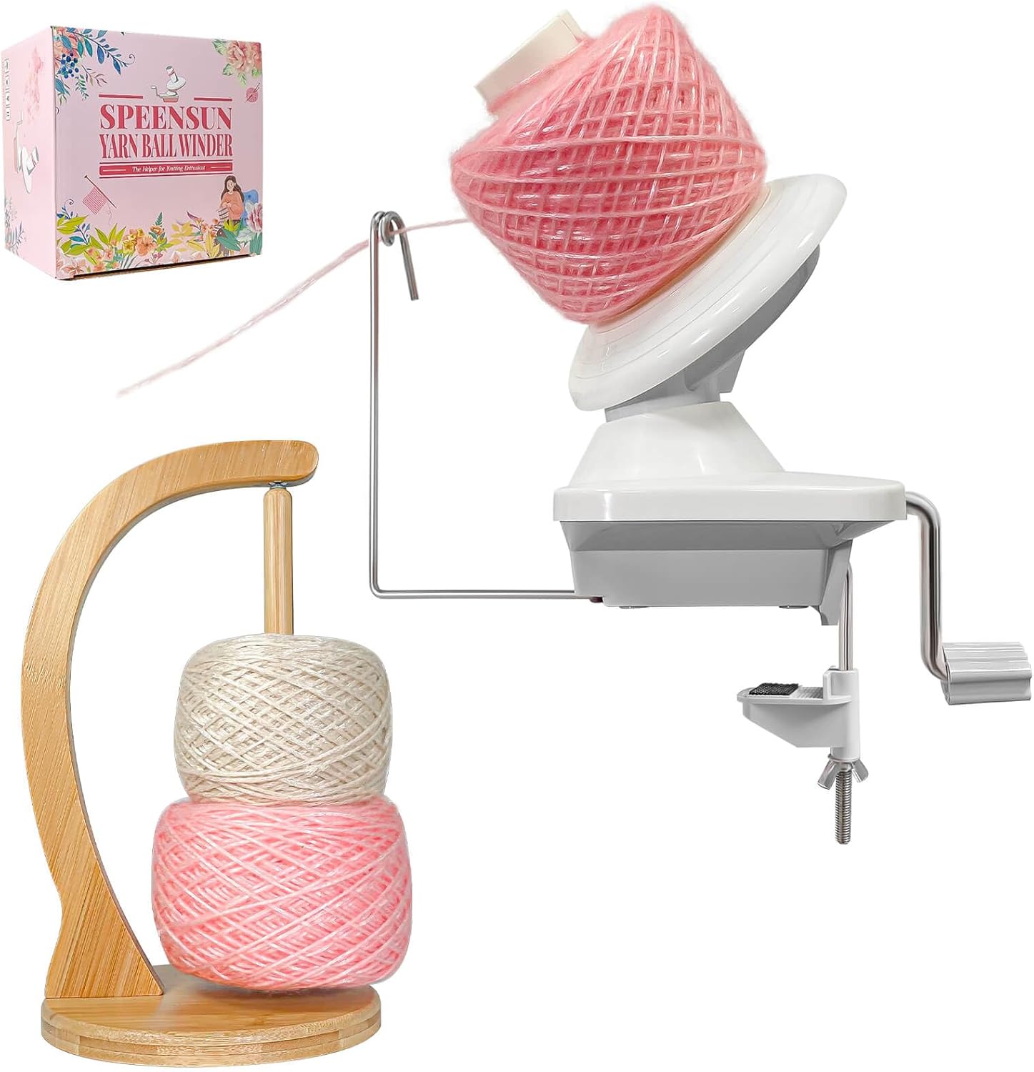 Yarn Winder and Yarn Holder for Crocheting and Knitting