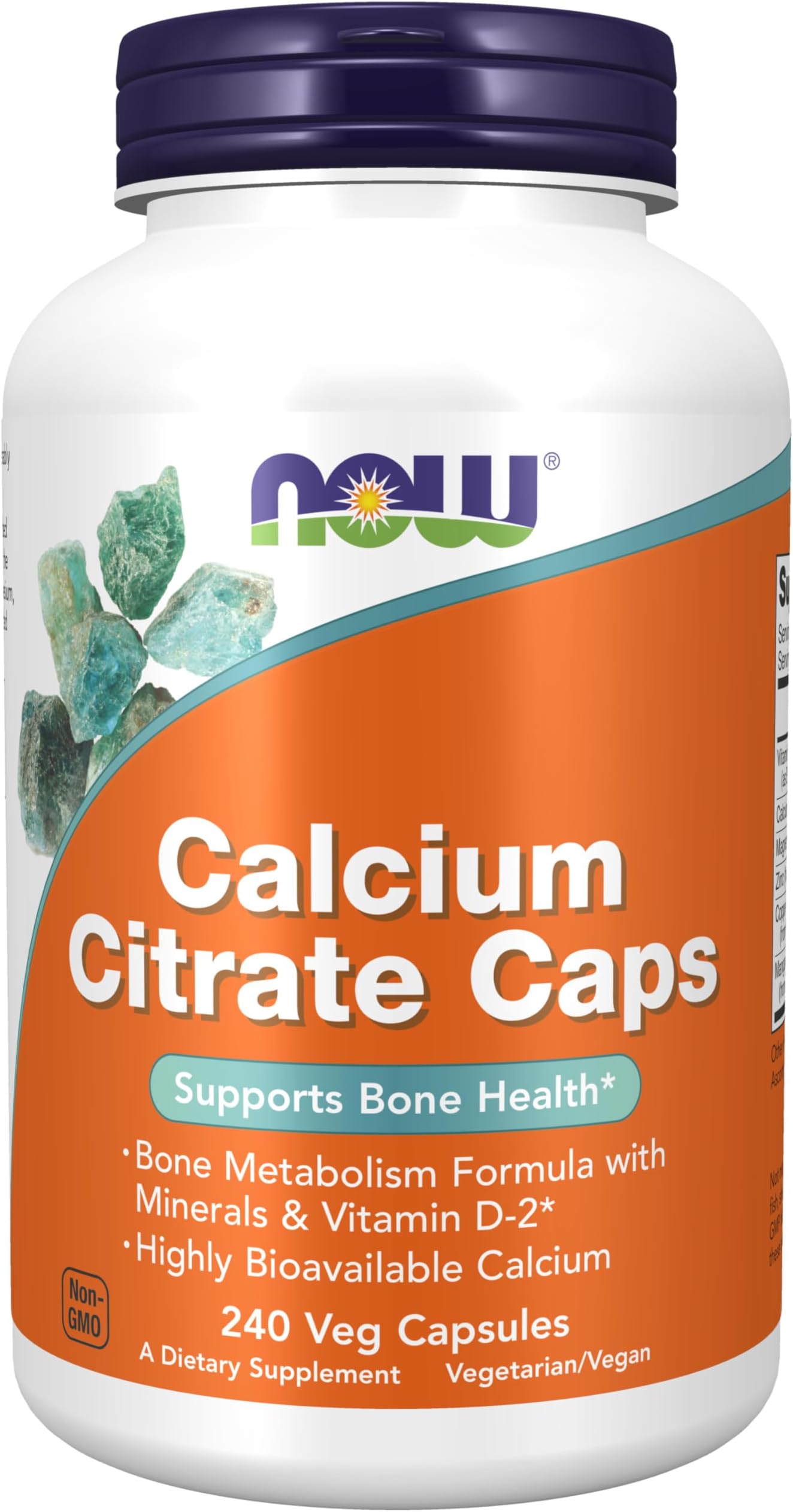 Now Foods - Calcium Citrate Caps 240 Vegetarian Capsules