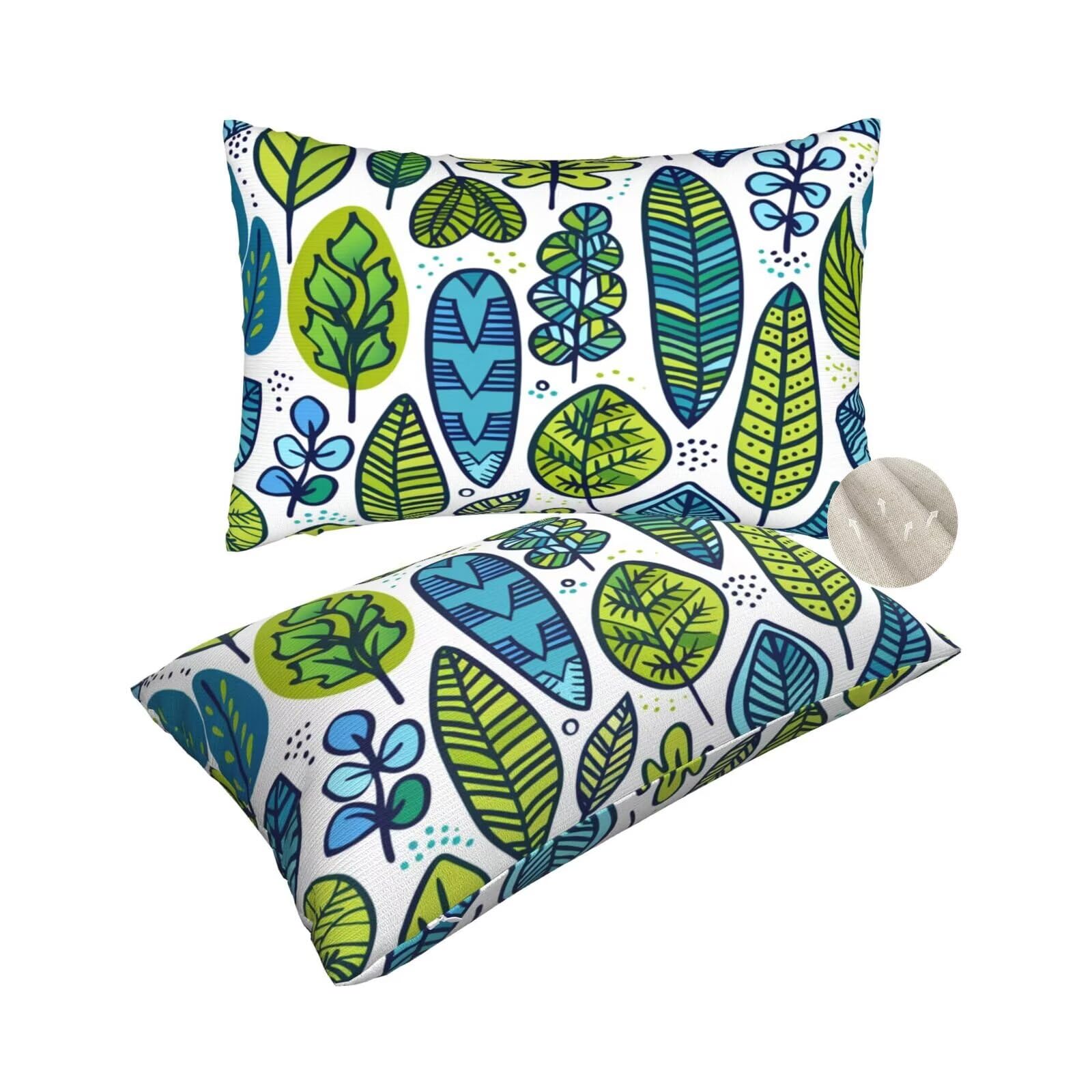 Housse coussin 50x80 cm lot de 2 résout le manque de confort de votre canapé avec style plantes