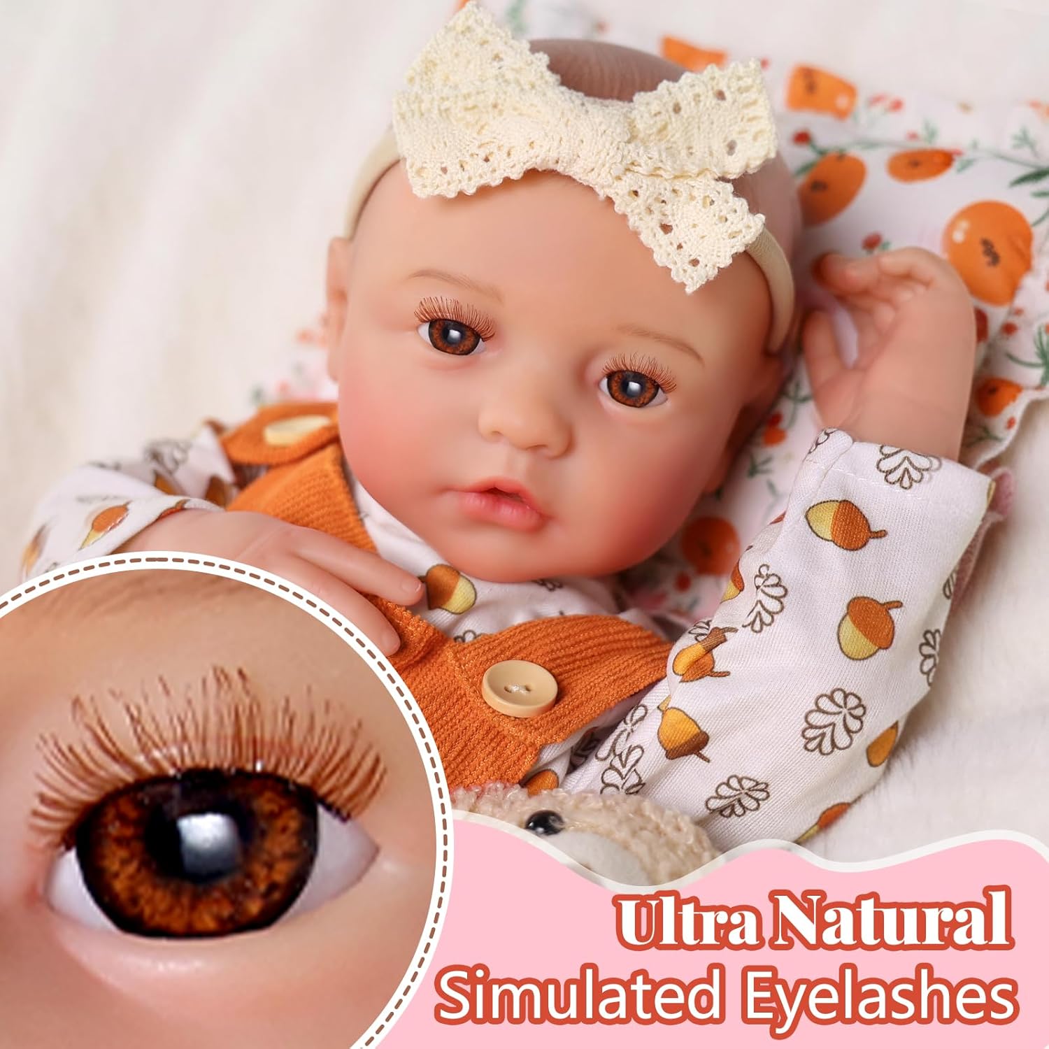 BABESIDE Reborn Baby Dolls - 20 Inch Adorable Soft Body Realistic Baby Doll Real Life Baby Dolls Girl for Kids with Complete Accessories for Cuddling, Playtime, and Gift Giving