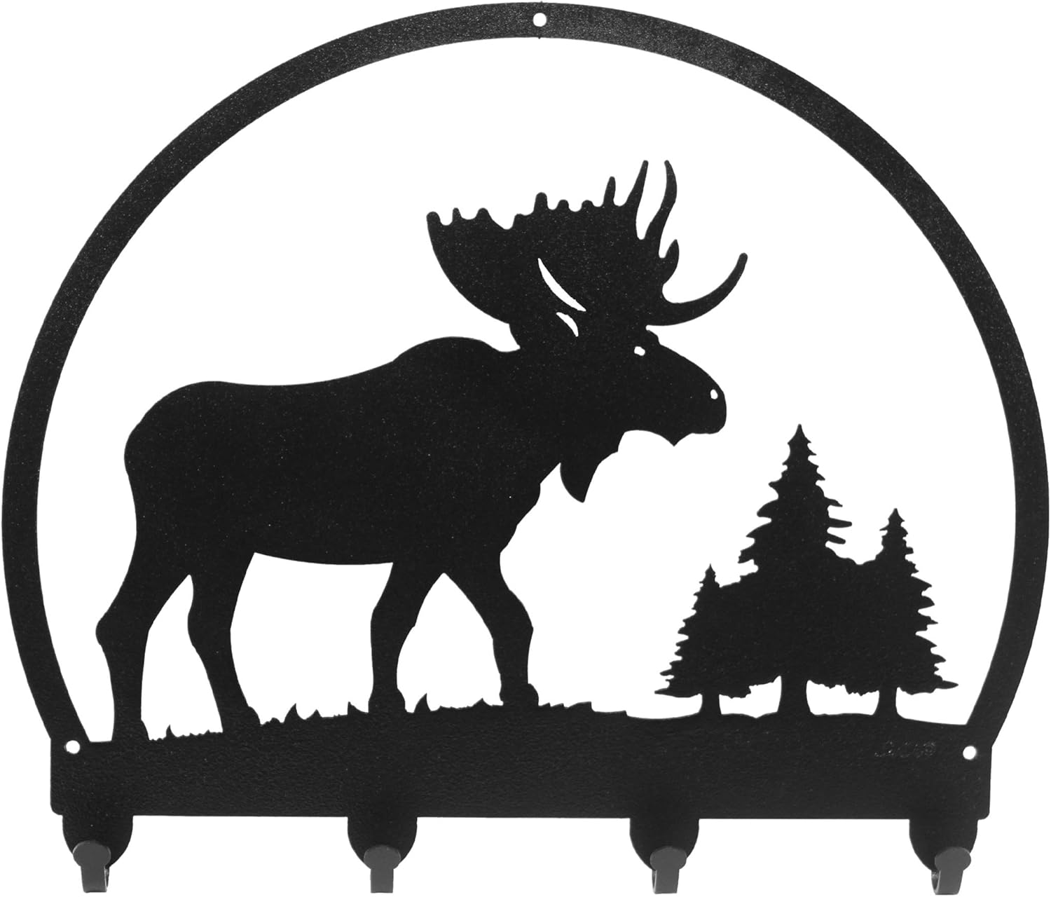 SWEN Products Moose Metal Key Chain Hanger - Leash Holder