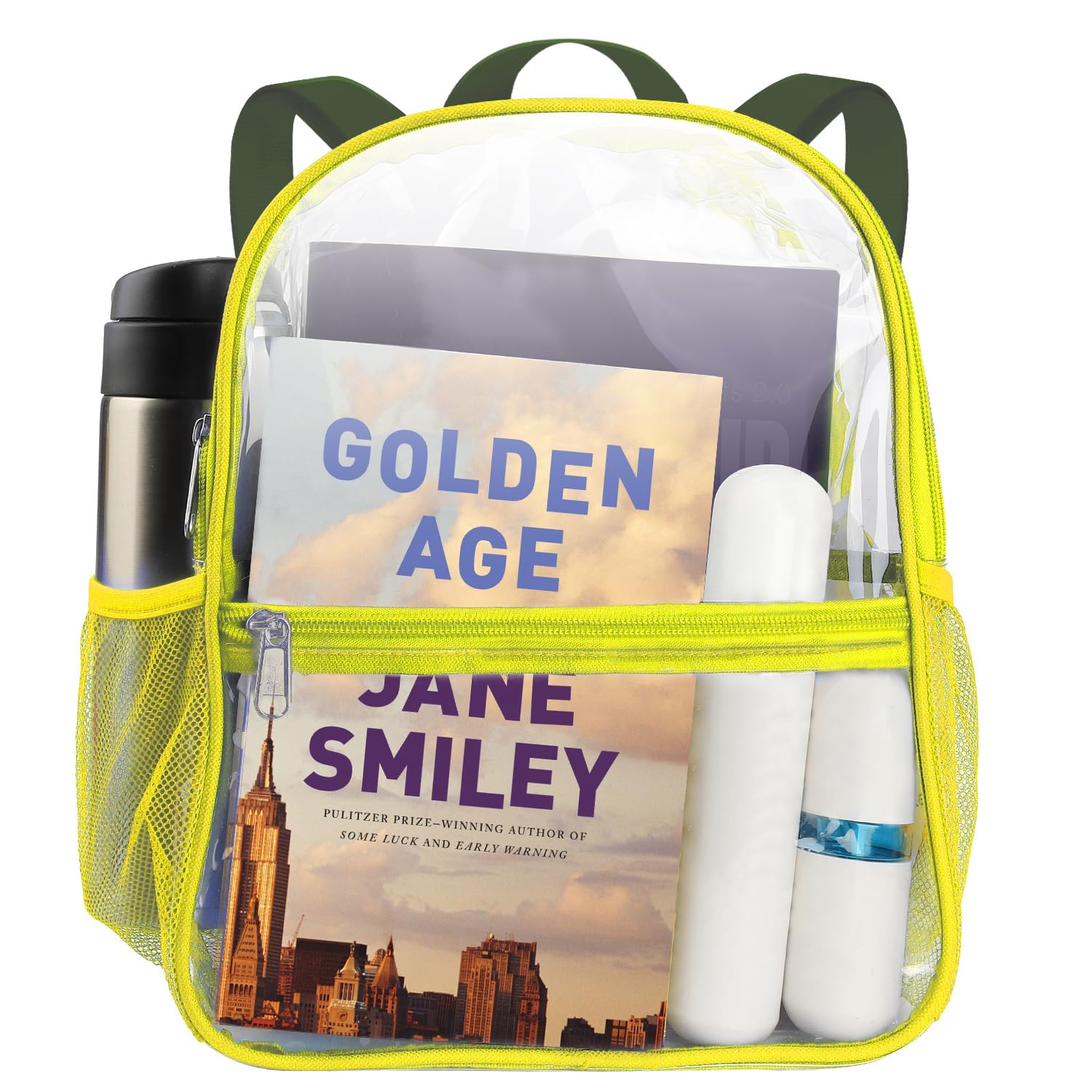 emissary Clear Mini Backpack Stadium Approved, Clear Small Transparent Backpacks For School, 12x12x6 Clear Stadium Bag For Concerts Work Festival