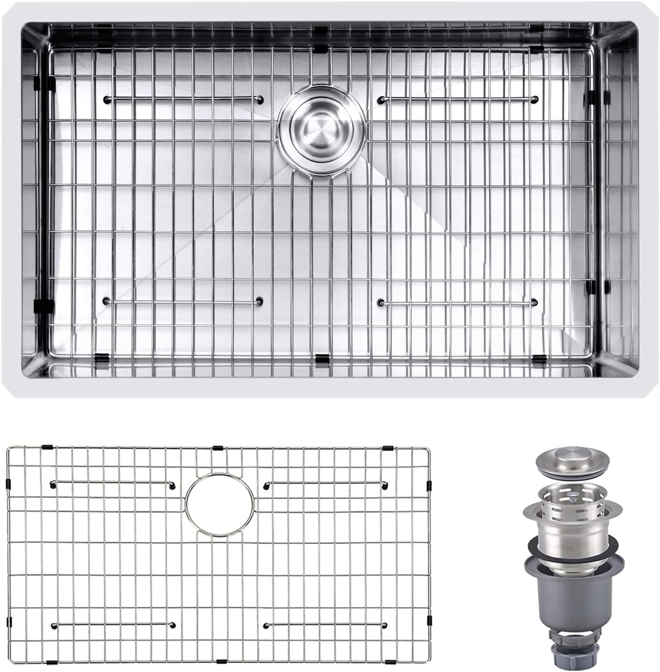 PRIMART PHU3018S 30 Inch Handcrafted 16 Gauge Stainless Steel