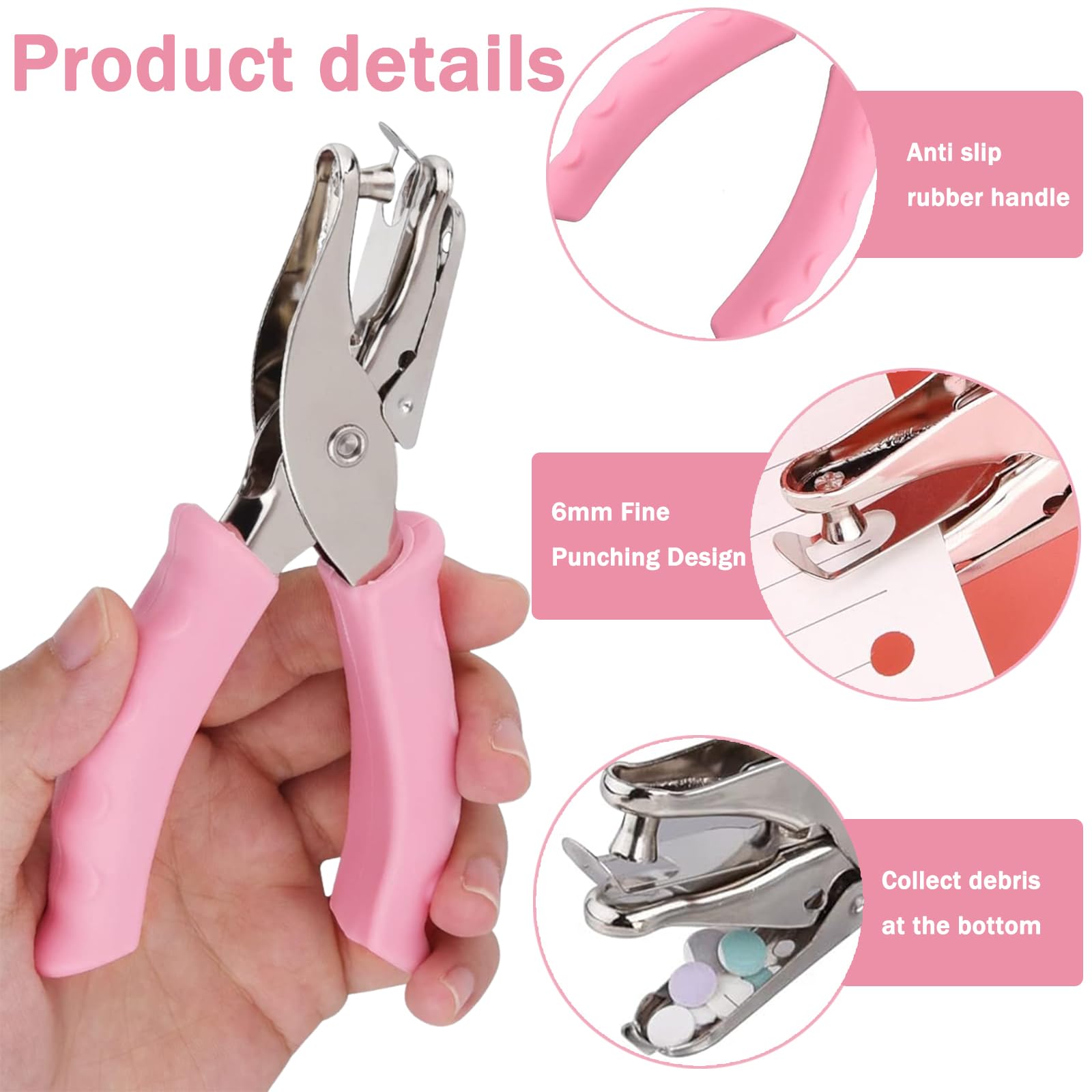 3PCS hole punch, single hole punch, hole puncher a4, hole puncher - Image 3