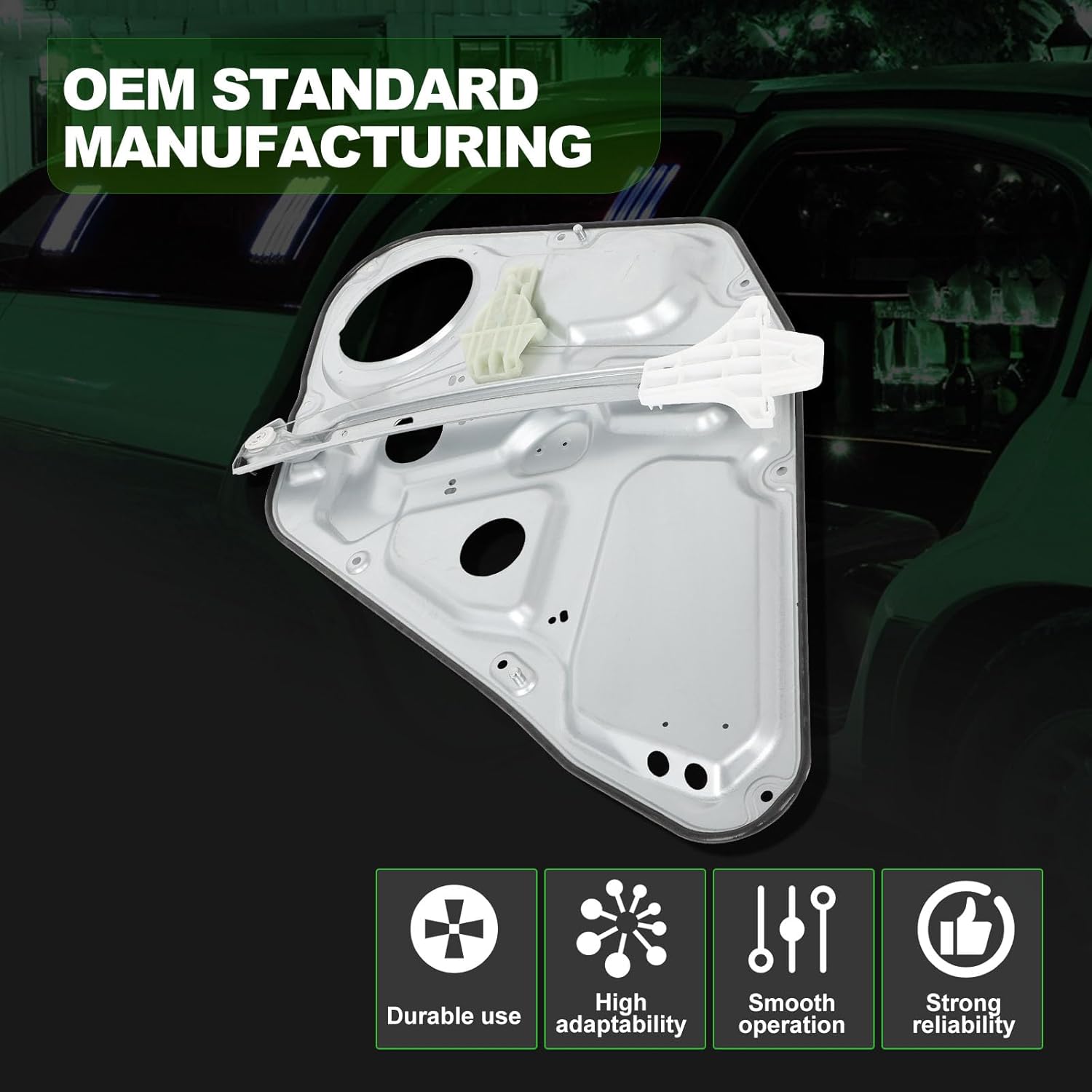 SCITOO Power Window Regulator and Motor Fit for 2006 2007 2008 2009 2010 for Hyundai Sonata Rear Left Side 748-322