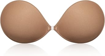 Wingslove Adhesive Bra Reusable Strapless Self Silicone Push-up Invisible Sticky Bras for Backless Dress