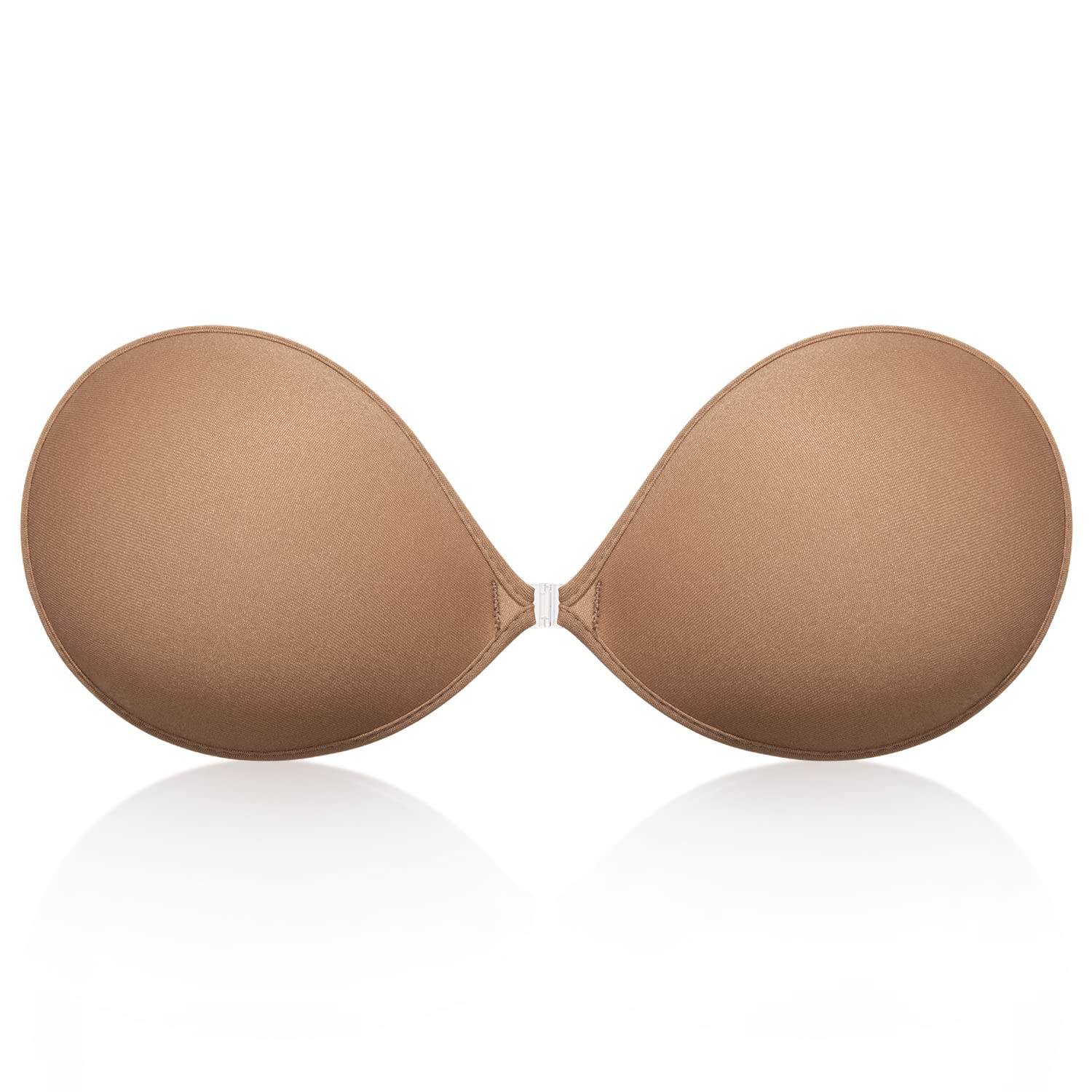 Wingslove Adhesive Bra Reusable Strapless Self Silicone Push-up Invisible Sticky Bras for Backless Dress