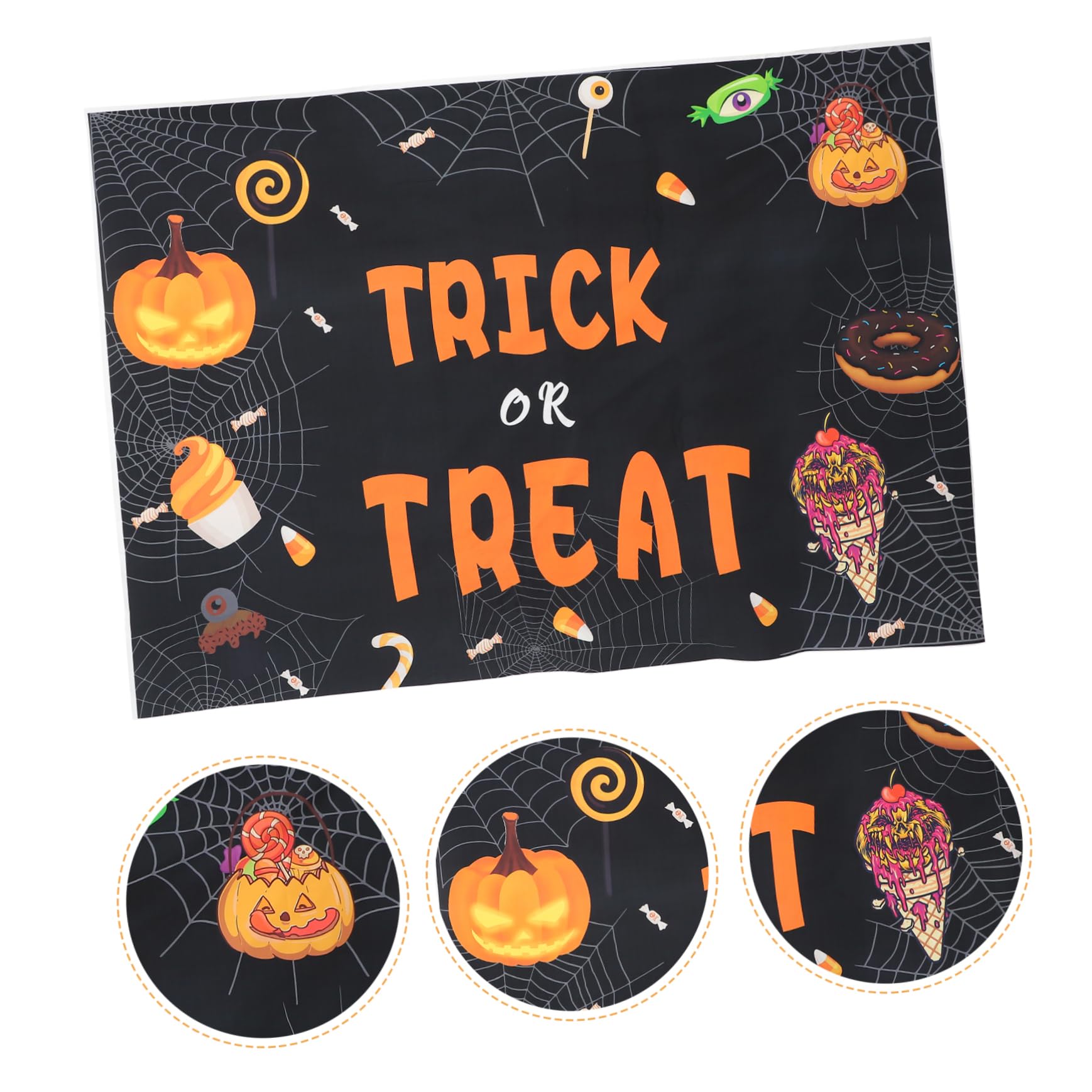 HOMSFOU 5stücke Halloween Fotohintergrund Dekoration Für Partys Strapazierfähiges Material Für Fotoshootings Bringt Spaß Und Freude Zur Halloween-Feier Einfach Zu Transportieren Und